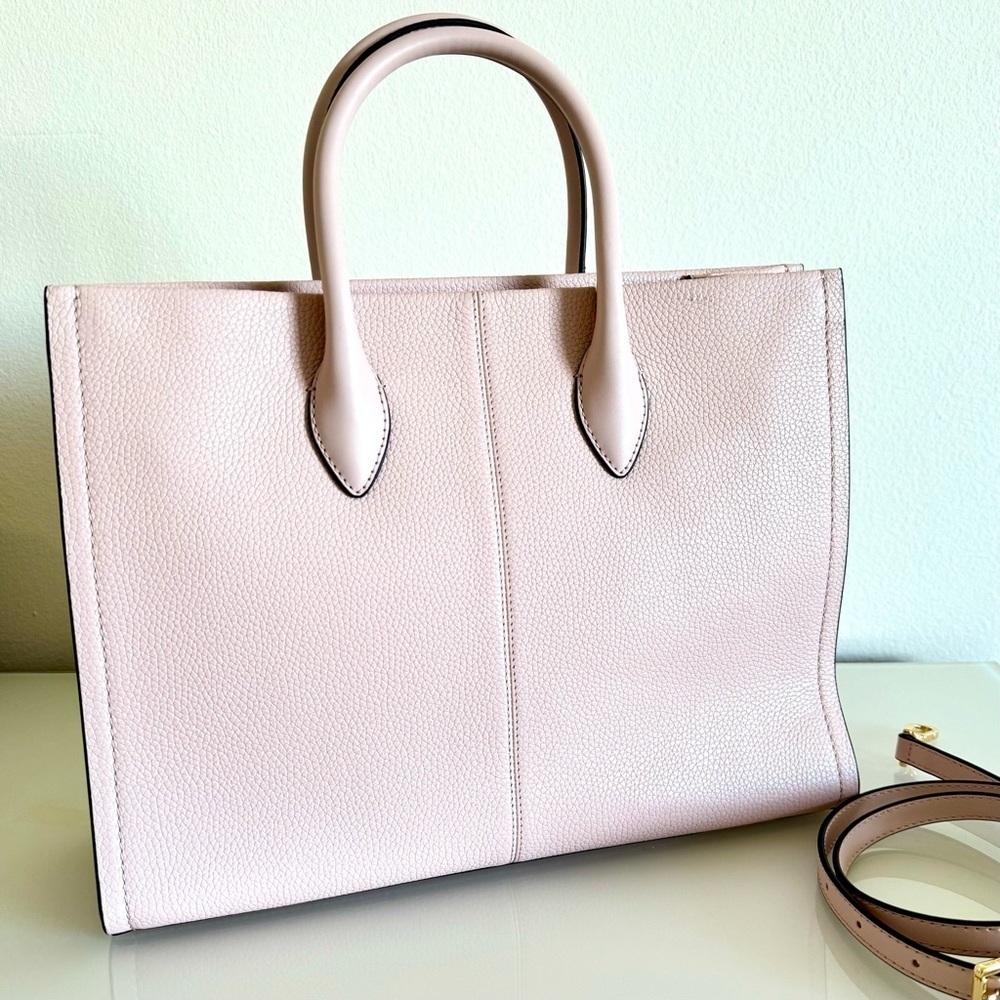 NWT! MICHAEL KORS MIRELLA MEDIUM TOTE LEATHER BAG PINK - Picture 10 of 15